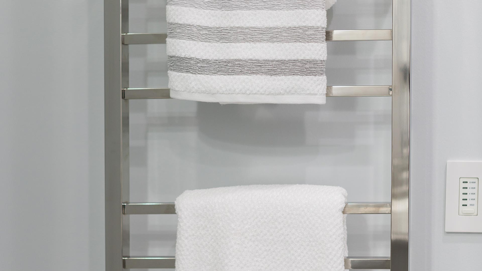 Bath Remodel Heated Towel Rack