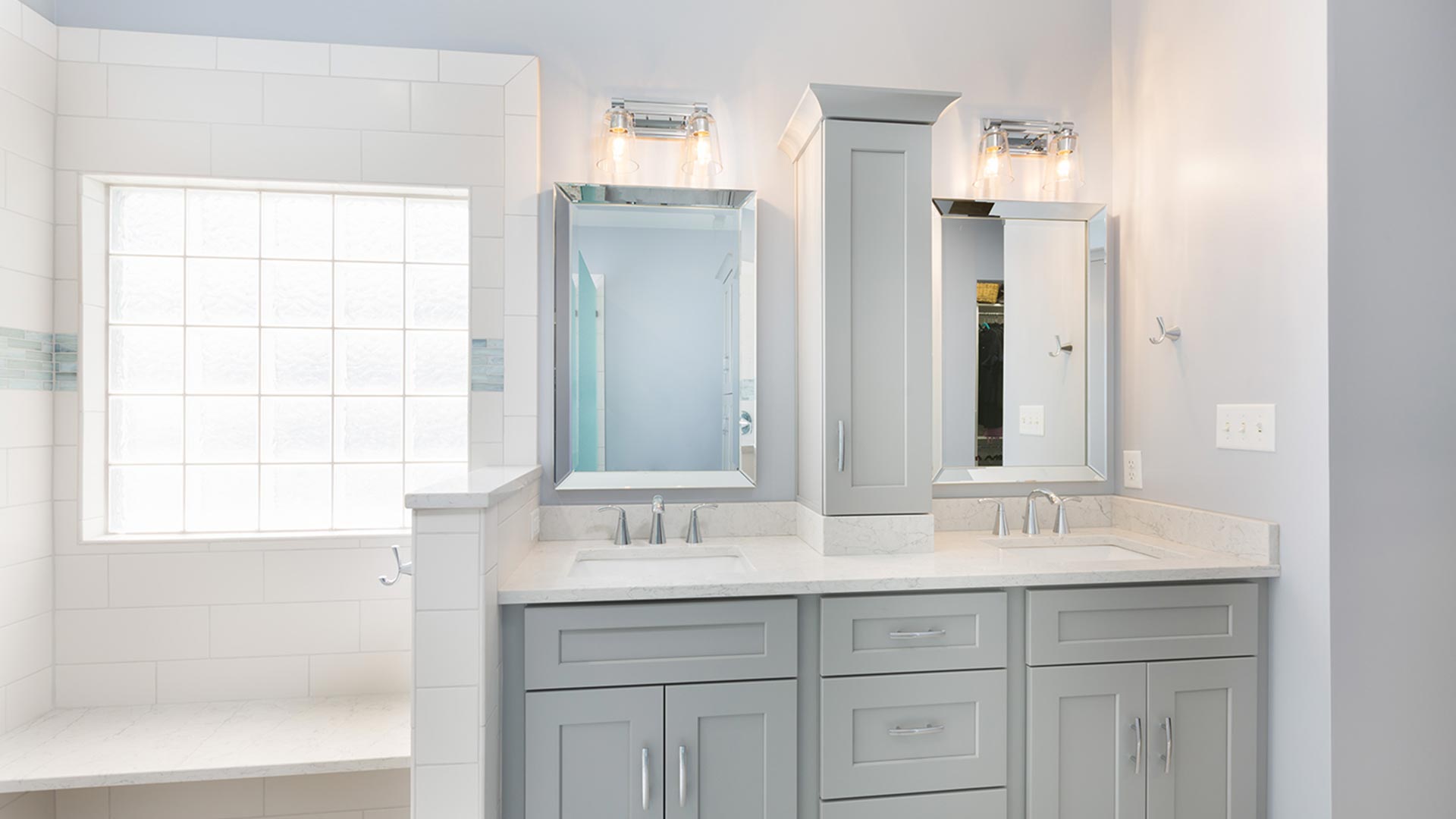 Vertical Bathroom Pantry - Timberlake